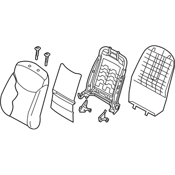 Hyundai 88300-3Y600-MSD Back Assembly-Front Seat Driver