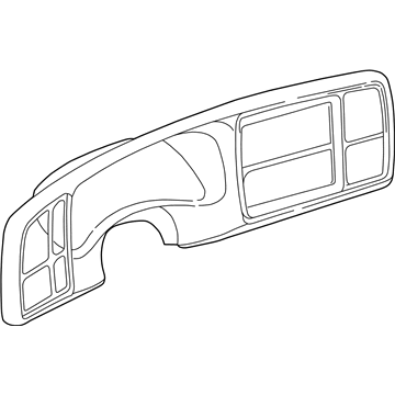 GM 15772852 Bezel Asm-Instrument Panel Cluster Trim Plate *Oak