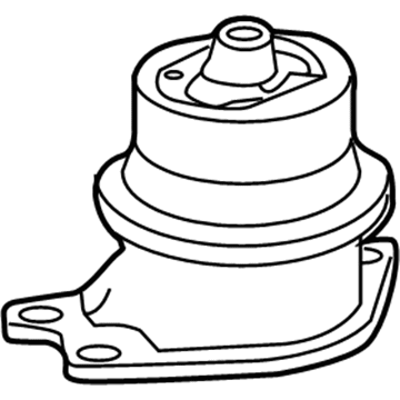 Honda 50822-T5R-A01 Rubber Sub-Assy., Engine Side Mounting