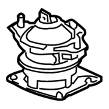 Acura 50830-TK4-A02 Mounting Rubber, Engine Front (Ecm)