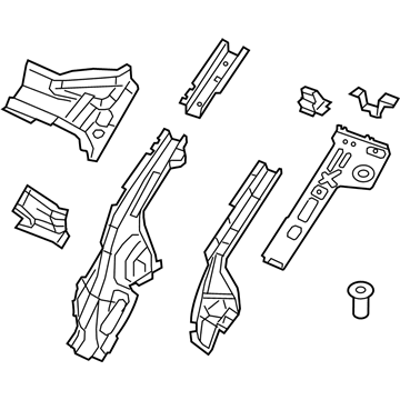 Mopar 68102532AA Rail-Rear