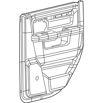 Mopar 6MU281X5AA Panel-Rear Door Trim