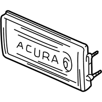 Acura 75522-SL0-A02 Panel Unit, Rear