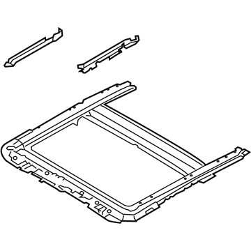 Infiniti 91350-4GA1A Rail Assy-Sunroof