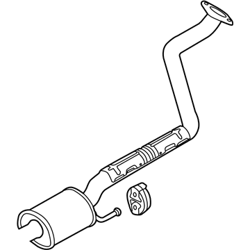 Kia 28650A7750 Center Muffler Assembly