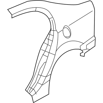 Honda 04646-SNA-A90ZZ Panel Set, L. RR. (Outer) (DOT)