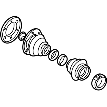 BMW 33-21-7-840-673 Repair Kit Bellows, Interior