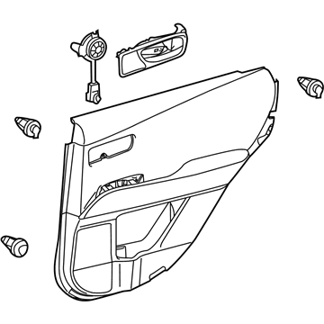 Lexus 67640-0E022-C0 Panel Assembly, Rear Door