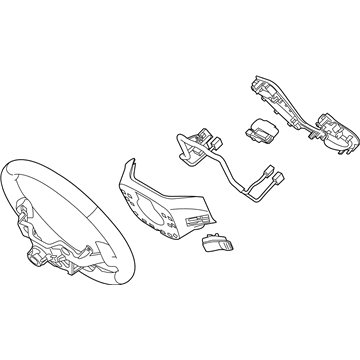 Kia 56110A7060D6A Steering Wheel Assembly