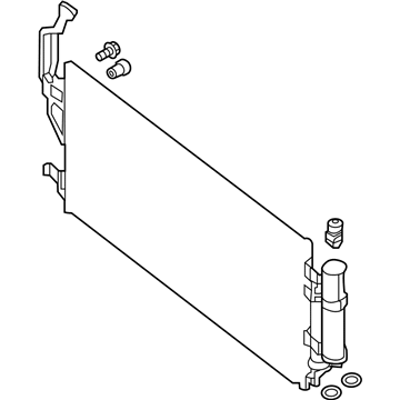 Nissan 92100-3NF0B Condenser & Liquid Tank Assy