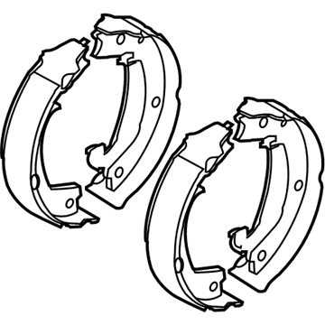 Kia 583502GA00 Parking Brake Shoe Kit