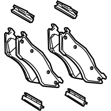 Mopar 5139917AB Shoe Kit-Rear Disc Brake