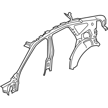 BMW 41-21-7-333-929 Left Interior Side Frame