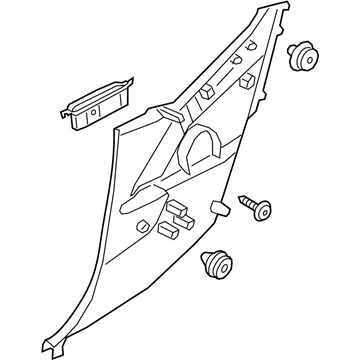 Hyundai 85510-J3000-NNB Trim Assembly-Quarter INR LH