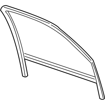 GM 15219153 Weatherstrip, Front Side Door Window