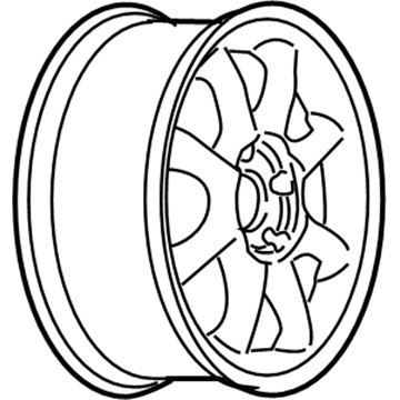 GM 12490109 Wheel Rim Kit, Aluminum *Chrome