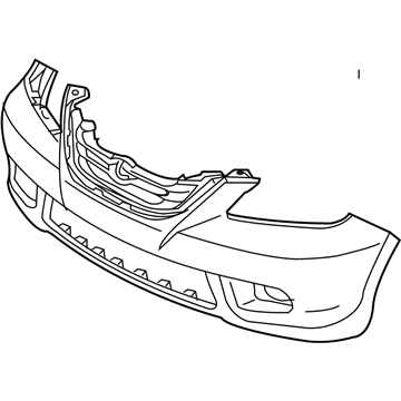 Honda 04711-SHJ-A91ZZ Face, Front Bumper (Dot)