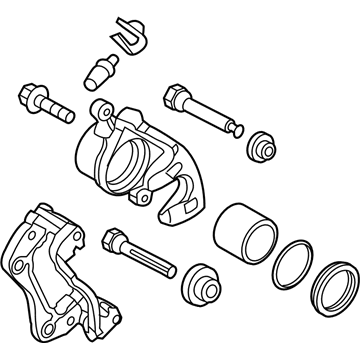 Hyundai 58180-3XA20 CALIPER Kit-Front Brake, LH