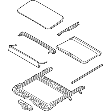 Kia 816001W000DCM Sunroof Assembly