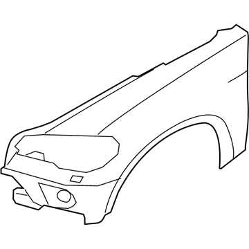 BMW 51-65-7-178-397 Side Panel, Primed, Front Left