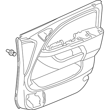 Honda 83507-SHJ-A21ZA Lining, R. FR. Door (Lower) *G64L* (OLIVE)