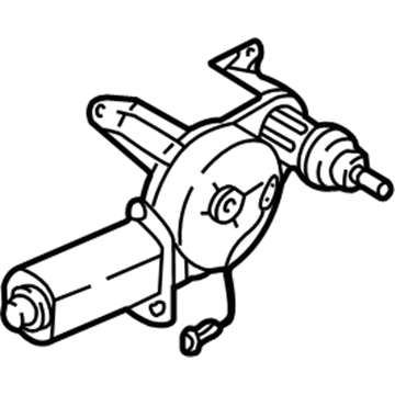 Kia 0K53A67450 Rear Wiper Motor & Bracket