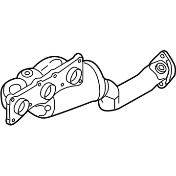 BMW 18-40-7-545-310 Exchange. Exhaust Manifold With Catalyst