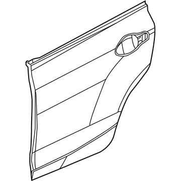 Honda 67651-TR0-305ZZ Skin Set, L. RR. Door