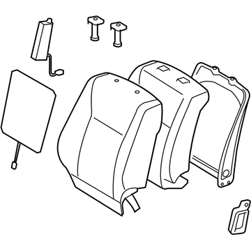 Lexus 71430-50D70-A4 Back Assy, Front Seat, RH(For Separate Type)