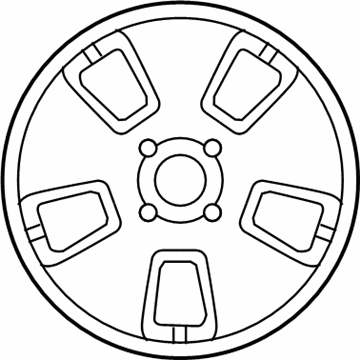 GM 96653145 Wheel Rim, Aluminum