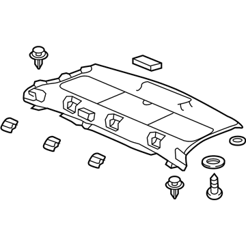 Acura 84508-TY2-A02ZB Tray, Rear (Premium Black)