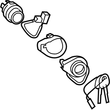 Hyundai 81920-2LA10 Cylinder Assembly-Steering & Ignition Lock