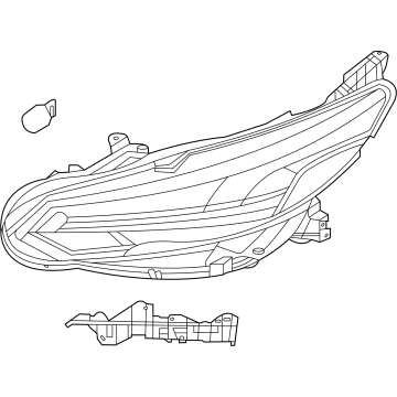 Nissan 26010-6LB5A Headlamp Assy-Rh