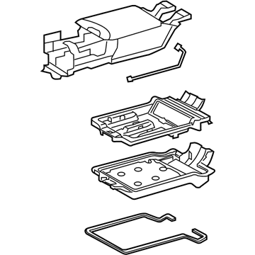 Lexus 589E0-50010-A0 Armrest Assy, Rear Seat Console