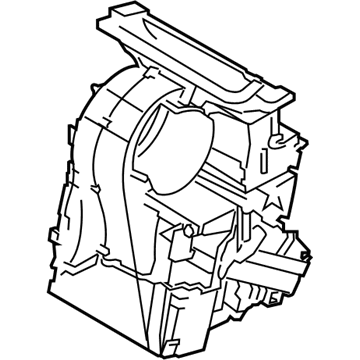 BMW 64-11-6-827-060 Empty Housing For Heater/Air Condit.Unit