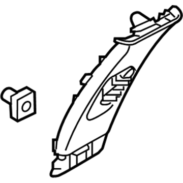 Infiniti 76914-4GA0A Garnish-Center Pillar, Upper LH