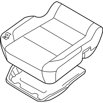 Nissan 87300-9FM5A Cushion Assy-Front Seat