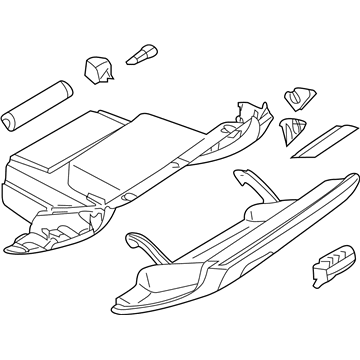 Nissan 68102-1GR1A Panel Assembly-Instrument Lower