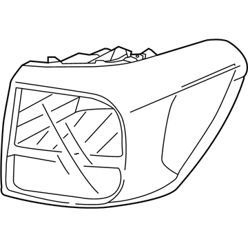 Kia 92420A9020 Lens & Housing-Rear Combination Outside