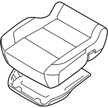 Nissan 87300-ZE30C Cushion Assembly - Front Seat
