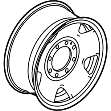 Ford 8C3Z-1015-B Wheel, Steel