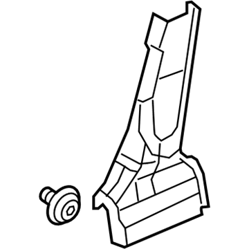 Honda 84171-TR3-A01ZC Garnish Assy., L. Center Pillar (Lower) *NH686L* (WARM GRAY)