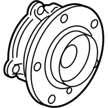 BMW 31-20-6-867-260 Wheel Hub With Bearing, Front