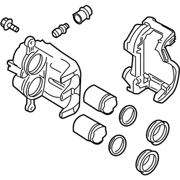 Nissan 41001-ZS60A CALIPER Assembly-Front RH, W/O Pads Or SHIMS