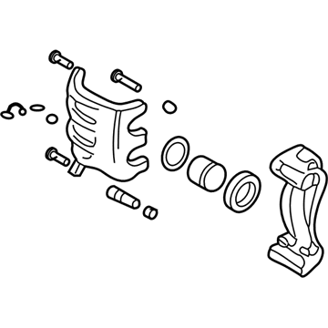 Hyundai 58310-3AA00 Caliper Kit-Rear Brake, LH