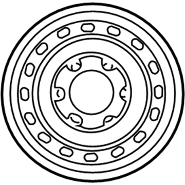 Toyota 42611-04070 Wheel, Spare