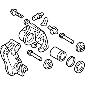 Hyundai 58311-3NA00 Caliper Kit-Rear Brake, RH