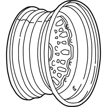 GM 12350147 Wheel Rim Assembly-15 X 6.5