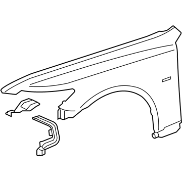 Lexus 53801-50170 Fender Sub-Assembly, Front