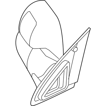 Mopar 55077492AN Passengers Manual Side Mirror